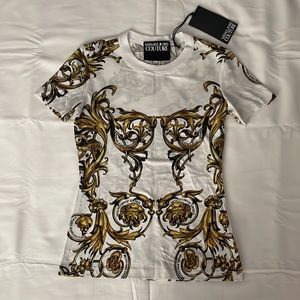 Versace jeans couture t shirt Versace logo Sz 38